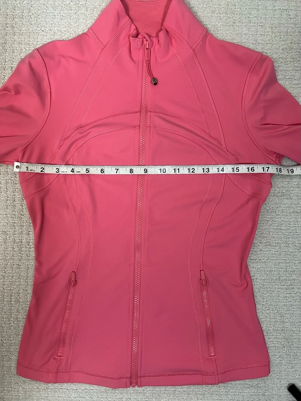 Lululemon Nulu Define Jacket Sakura Pink W4CAFS 10 Square Dot